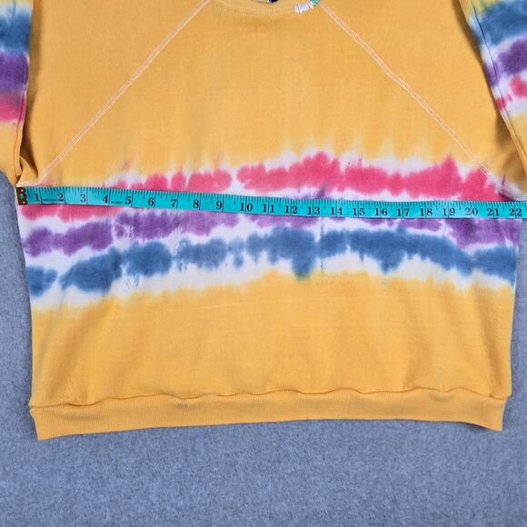 ISMBS Sweatshirt Size Medium Yellow Tie Dye I Stole My Boyfriend's Shirt Tultex - Picture 13 of 16
